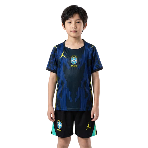 Conjunto Infantil Brasil Away 26/27
