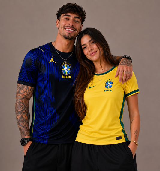 Casal Brasil Amarelo e Azul  | Ed 2026 COPA DO MUNDO