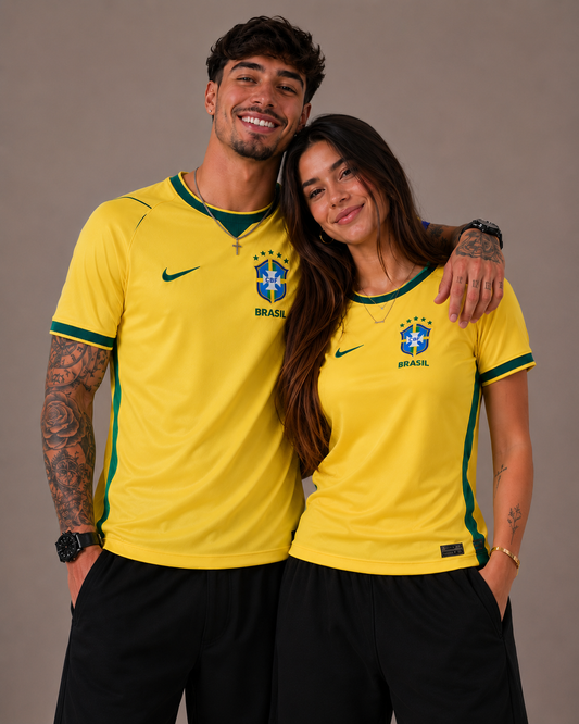 Camisa Brasil Amarela Casal | Ed 2026 COPA DO MUNDO