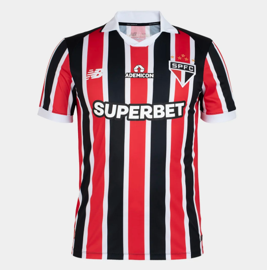 Camisa São Paulo II 26/27 Torcedor New Balance Masculina - Vermelho+Branco