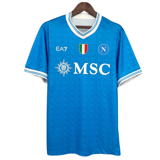 Camisa Napoli Home 25/26 - EA7 Torcedor Masculina